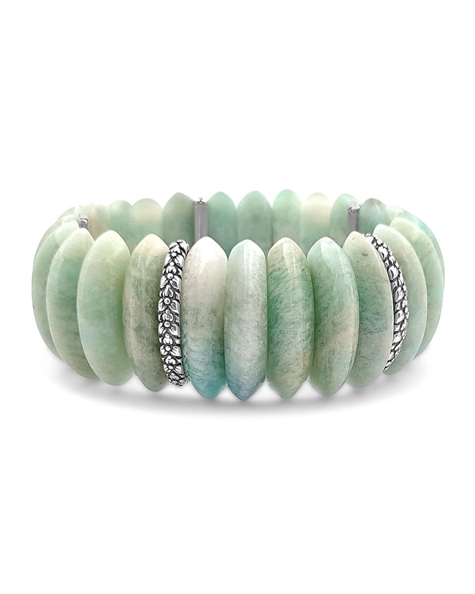 Amazonite Marquise Stretch Bracelet